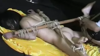 Chained Asian Beauty Is Trying Extremely Tight And Hard Bondage