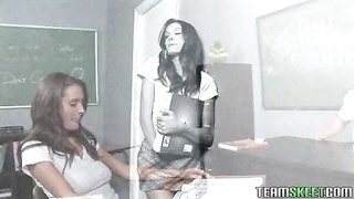 InnocentHigh Schoolgirl Uniform Brunette Erin Stone Hardcore Hook Up  Teacher