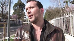 La France A Poil   Slutty Blonde Sucks Cock In Public P