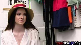 Big Boobs Teen Thief Hazel Moore Caught Stealing And Had To Pay For It Now