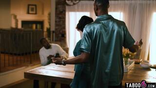 Wife Cuckold By Black Boss And Himself When He Came Over For Dinner