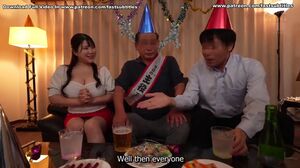 Beautiful Wife With Big Tits On Her Husband’s Birthday Is Fucked Like A Whore NTR