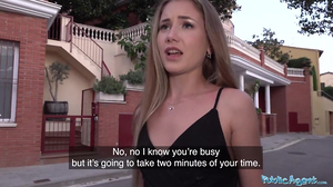 Public Agent Jaw Dropping Russian Mary Rock Drilling In A Short Black Dress