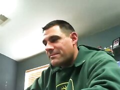 Construction Boss Jerking Cock In His Office & Cumming