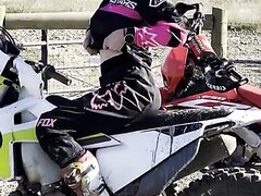 Showing Boobs On A Motorbike In Public