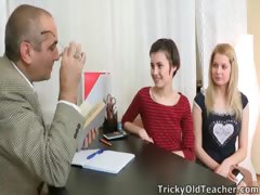 Crafty, Tricky Old Teacher Manages To Talk Martina Into