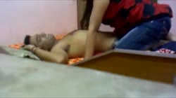 Indian Couple In Room Private Moment With Husband