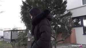 GERMAN SCOUT   Inked German Cougar Sara Deluxe With Big Ass First Time Casting Fuck