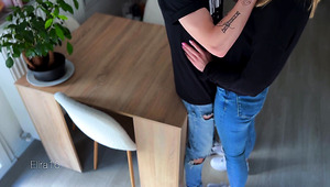 Picked Up Shy Blonde And Fucked Her, Filming On A Camera In A Flat