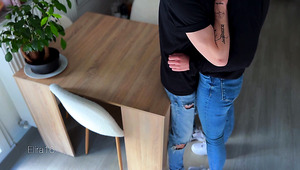 Picked Up Shy Blonde And Fucked Her, Filming On A Camera In A Flat