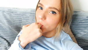 Teen Babe Pulls Her Panties Out Of Her Pink Pussy While Her Ass Is Busy With A Plug