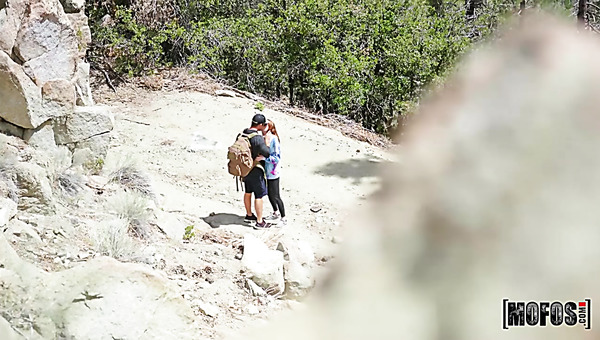 Kinky Nympho Is Picked Up During Hiking And Gets Mouthfucked Outdoors