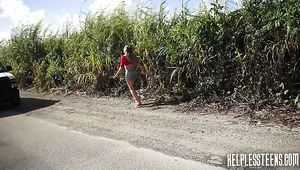 Picked Up Hoe Callie Calypso Gets Brutally Fucked Right Inside The Car