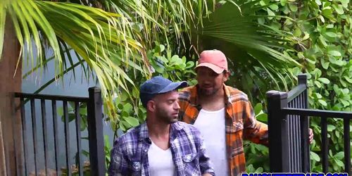 Juan And Nicky Getting Some Massage From Violet Gems And Violet Ray