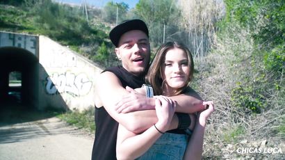 Evelina Darling, Nikolas Russian Teen Eats   Girlfriend Evelina Darling Dicked Outdoors