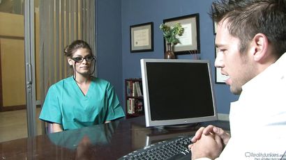 Madelyn Marie’s Busty Nurse Encounter Turns Into Heat