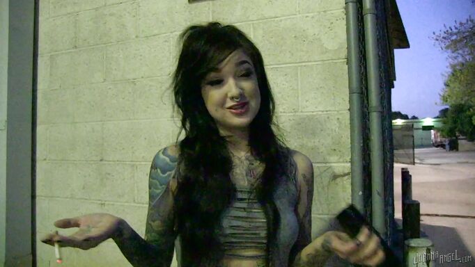 Punk Ass Tattooed Chick Ready To Get Down