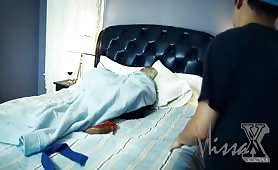 Perverted 19yo Boy Sneaks Into His Stepmoms Room And Started Touching Her