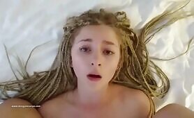 Adorable Natural Teen Loves Standing Doggystyle Fuck