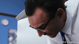 Blonde Secretary With Huge Melons Fucks Like Wild In The Office