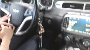 GIVING HEAD And Handjob In Car