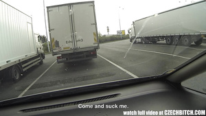 Blonde Street Whore Banged In Car