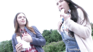 Butt Fuck 3some With European Cuties   Amateurs