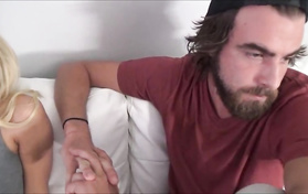 Shy Blonde Pornstar Naomi Woods Gets Her Twat Poked In POV