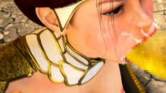 Extreme Cartoon BDSM Deepthroat With Big Cock And Cum In Mouth