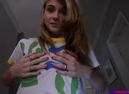 Sultry Blonde Stepsister Pleasures Horny Stepbrother In Pov