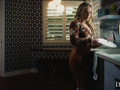 Softcore BDSM Bondage With A Military Officer And His Blonde Babe