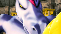 3D Horse Pervert Hard Fucks Blonde Teen Princess In Black Stockings