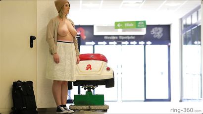 Girl With Big Natural Tits Flashing In Public