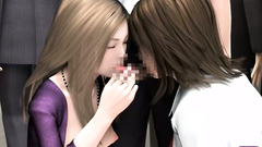 Two Teen 3D Lesbian Schoolgirls In Mini Skirt Satisfy Men In Public Transport