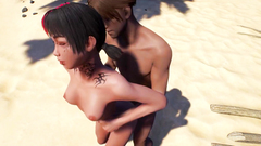 Skinny Korean Girl Beach Party Public Fuck   3DXChat RealGoodStuff Production