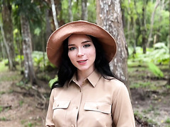 Girl Scout Sweetie Fox Polishes Thick Cock And Fucks With Her BF Outdoor