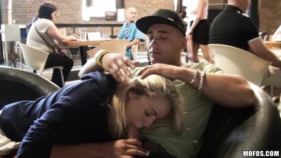 Sneaky Euro Amateur Public Sex 1   Shameless Blonde Girlfriend Christen Courtney