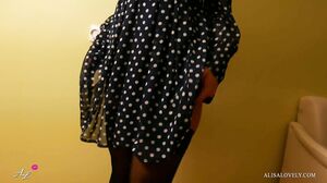 Alisa Lovely   Fucked Standing Girl In Stockings And Cum In Panties POV