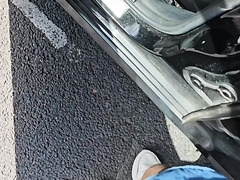 Taxi Driver Does Tender Public Fingering While Driving Slut In Pink Panties Home