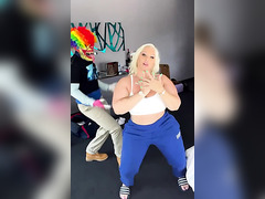 Freaky Clown Fucks The Hell Out Of The Blonde MILF’s Huge Thick Ass