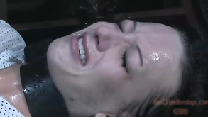 Slave Girl Tortured With Food Spreader Bar Bondage And Punished In Ankle Stocks