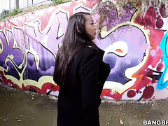 French Asian Sex Bomb Sharon Lee Handles Huge Latin Cock Outdoors