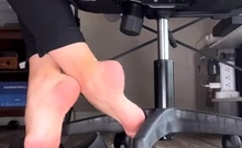 Cute Teen Girl Enjoys Foot Fetish