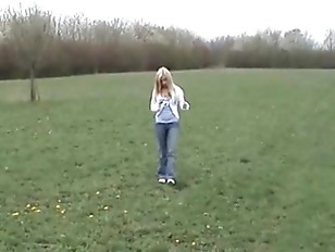 Hot Blonde Outdoor Fuck